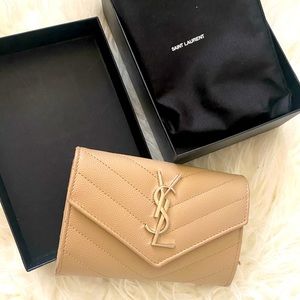 YSL MONOGRAM SMALL ENVELOPE WALLET